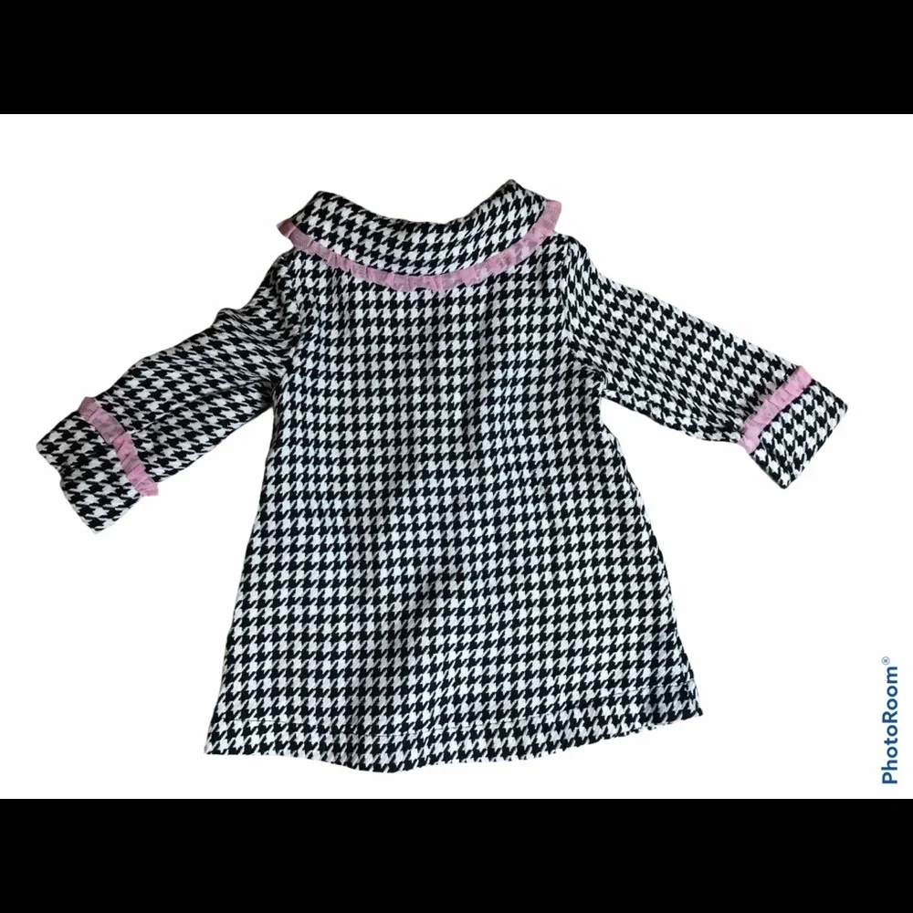 Youngland Dress & Matching Jacket 12M Black White Pink Bling Tulle Ribbon